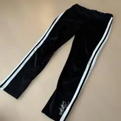 レピピ　ブラック サイドストライプ パンツ S
