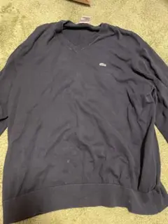 LACOSTE Vネックセーター サイズ8 黒