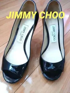 ジミーチュウ パンプス ブラックパテント コメックス ダイアナ シャネル コカ