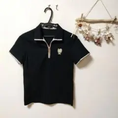 【美品】DAKS ダックス　ポロシャツ　ブラックM レディース