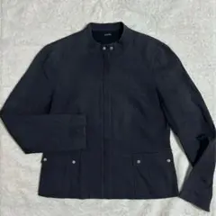 ジョゼフ ノーカラー ジャケット 日本製 上品 グレージュ 40 ノーカラージャケット - SOÉJU online store｜上質な大人の女性