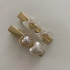 ハンドメイド　ヘアピン
