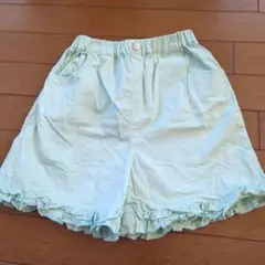 POMONO KISSミントグリーン フリル付きショートパンツ150cm