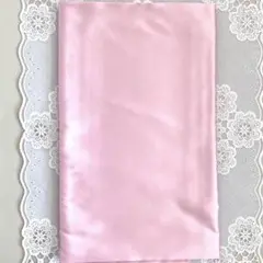 ☆ハンドメイド☆ピンク サテン生地 ☆