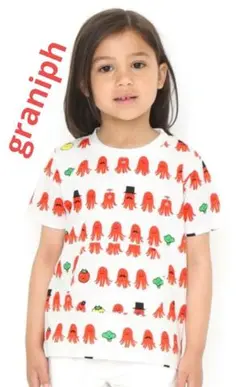 graniph　半袖Tシャツ　たこさんウインナー　お弁当　綿100%