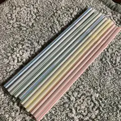 （工作などに）　カラフルプラスチックストロー　11本