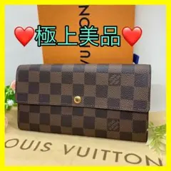【新品に近い 正規】♦️ルイヴィトン ダミエ ポルトフォイユ サラ 長財布 革わ