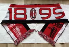 【未使用品】AC Milan / ACミラン タオルマフラー 赤白黒 現地購入