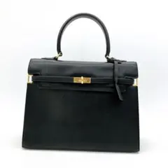 【良品】MORABITO DIANE ブラック レザー ハンドバッグ定価約38万 良品】MORABITO DIANE ブラック レザー ハンドバッグ定価約38万