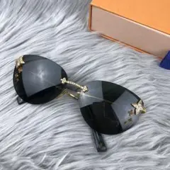 ルイヴィトン デスマヨ キャッツアイ サングラス ゴールド グリーンZ0200U