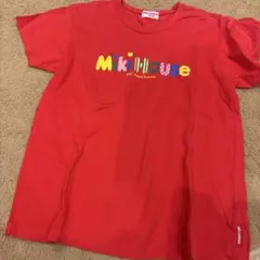希少！Miki Houseレトロ　赤 Tシャツ カラフルロゴ