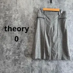 a3299【theory】ヘリンボーン柄スカート 秋冬 きれいめ 通勤
