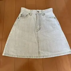 デニム　ライトブルー　スカート