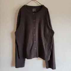 スナップボタンカーディガン（XL）オーバーサイズ/シンプル羽織/着回しコーデ
