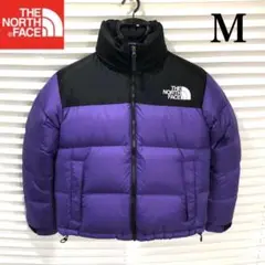 【国内正規品】【極美品】ノースフェイス ダウン ヌプシ パープル レディースM