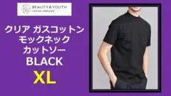 BEAUTY&YOUTH クリア ガスコットン モックネック カットソー
