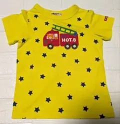 ホットビスケッツ　ミキハウス　消防車　乗り物　半袖Tシャツ 100