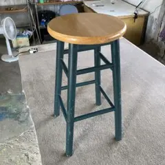 千趣会 天然木 丸椅子 カウンターチェア 高さ61cm