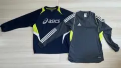 asics adidas 長袖ウェア 2点セット　サイズL