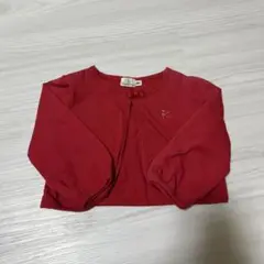 KUMIKYOKU 赤 カーディガン 90サイズ