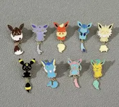 ポケモン☆ブイズ☆しっぽ☆ピンバッジ☆9 点セット☆コンプリート