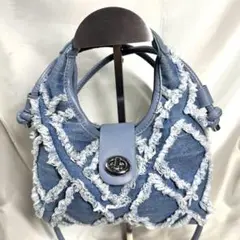 デニム　ミニバック　2wayハンドバック　ショルダー　クロスボディ