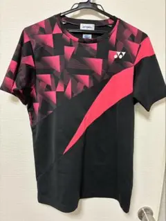 YONEX バドミントンシャツ Sサイズ 黒/赤