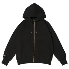 【美品】LOGO Full Zip Hoodie (black) L
