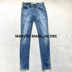【マークバイマークジェイコブス】26スキニーパンツ　ペイント加工