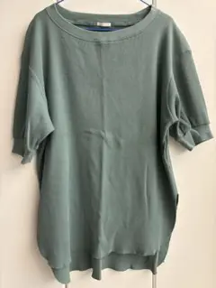 GU Lサイズ ワッフルオーバーサイズTシャツ
