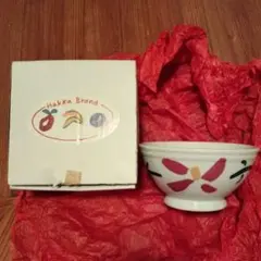【未使用】HAKKAカフェオレボウル　花柄　直径14cm　イイダジュン　匿名配送