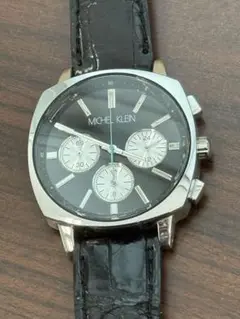 MICHEL KLEIN クロノグラフ腕時計 中古品 ジャンク