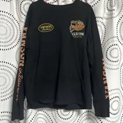 vanson ロゴプリント 長袖Tシャツ Mサイズ 黒
