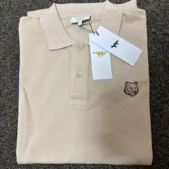 MAISON KITSUNÉ フォックスヘッドポロシャツ XLベージュ　キツネ