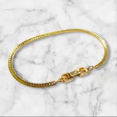 GIVENCHY Gロゴ ブレスレット 喜平 3mm ゴールド 1-5