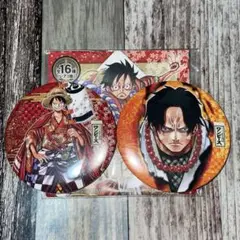 ワンピース歌舞伎 コレクション缶バッジ ルフィ エース セット
