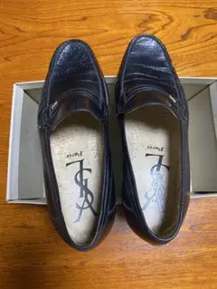 YSL 黒 レザー ローファー