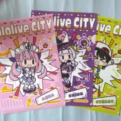 東京ドームシティ × ホロライブ コラボ クリアファイル あくあ シオン スバル