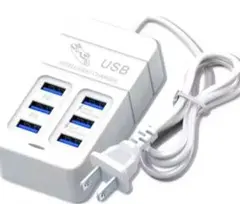 充電器 USB×6ポート USプラグ（日本使用可） 匿名配送