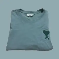 AMI PARIS アミパリス Tシャツ メンズ グリーン ハート L トップス