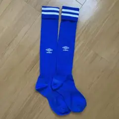 umbro 青 ストライプ ソックス