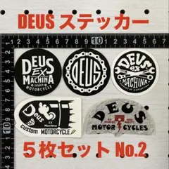 DEUS デウスステッカー　5枚セット　No.2