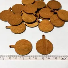 20個 木製プレート 02 お皿 ミニチュア ドールハウス ハンドメイド