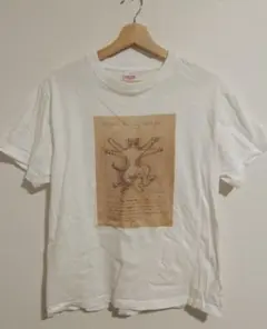 猫のイラスト Tシャツ 　S サイズ　名画　ダ・ヴィンチ