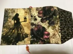 ブックカバーハンドメイド 文庫本 ダブルパネル