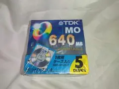 TDK MO 640MB 未使用品 5枚パック 動作未確認