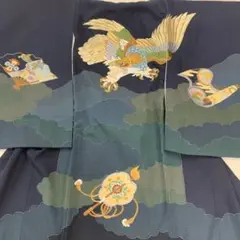 ②有名店在庫　最高級新品正絹産着（祝着）京工芸美術豪華手刺繍特撰宝尽くし古典文