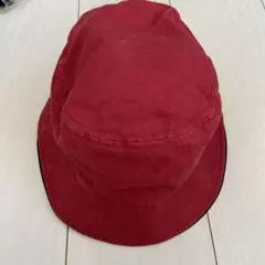 赤いコットンアウトドアハット【S】サイズ