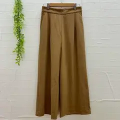 【イネド】 ワイドパンツ バックゴム （S） 体型カバー 大人可愛い