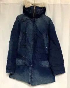 デニム&ダンガリー モッズコート シンサレート インディゴ 150 美品です